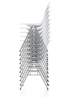 Eames Plastic Side Chair DSS-N, stabelbar fra<Vitra