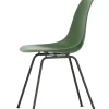 Eames Plastic Side Chair DSX, sort pulverlakeret fra<Vitra Hot