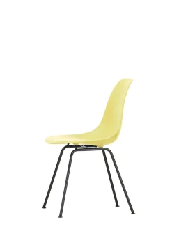Eames Plastic Side Chair DSX, sort pulverlakeret fra<Vitra Hot