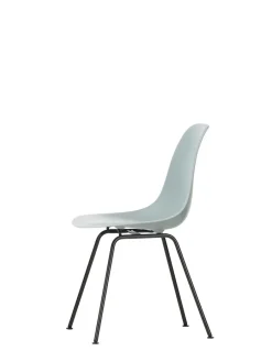 Eames Plastic Side Chair DSX, sort pulverlakeret fra<Vitra Hot