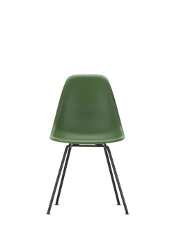 Eames Plastic Side Chair DSX, sort pulverlakeret fra<Vitra Hot