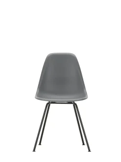 Eames Plastic Side Chair DSX, sort pulverlakeret fra<Vitra Hot
