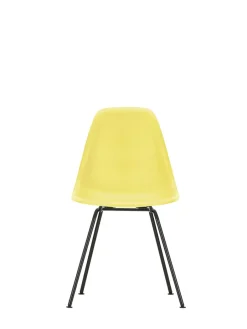 Eames Plastic Side Chair DSX, sort pulverlakeret fra<Vitra Hot