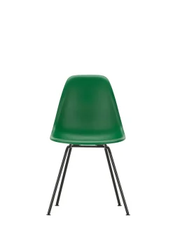 Eames Plastic Side Chair DSX, sort pulverlakeret fra<Vitra Hot