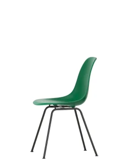 Eames Plastic Side Chair DSX, sort pulverlakeret fra<Vitra Hot