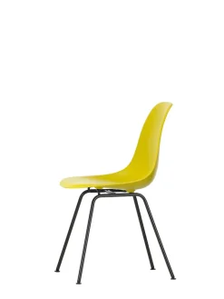Eames Plastic Side Chair DSX, sort pulverlakeret fra<Vitra Hot