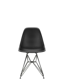 Eames Plastic Side Chair DSR, sort pulverlakeret fra<Vitra New