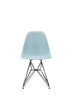 Eames Plastic Side Chair DSR, sort pulverlakeret fra<Vitra New