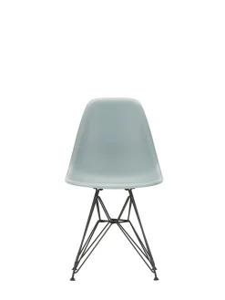 Eames Plastic Side Chair DSR, sort pulverlakeret fra<Vitra New