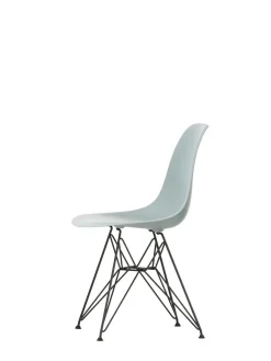 Eames Plastic Side Chair DSR, sort pulverlakeret fra<Vitra New