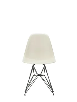 Eames Plastic Side Chair DSR, sort pulverlakeret fra<Vitra New