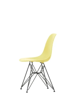 Eames Plastic Side Chair DSR, sort pulverlakeret fra<Vitra New