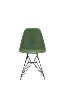 Eames Plastic Side Chair DSR, sort pulverlakeret fra<Vitra New