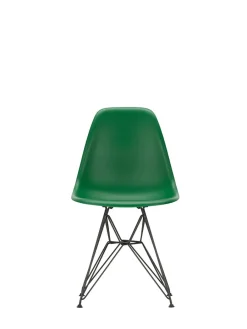 Eames Plastic Side Chair DSR, sort pulverlakeret fra<Vitra New
