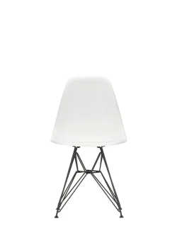 Eames Plastic Side Chair DSR, sort pulverlakeret fra<Vitra New