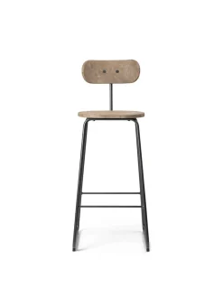 Earth barstol med ryglæn, coffee waste light fra<Mater