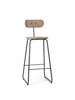 Earth barstol med ryglæn, coffee waste light fra<Mater