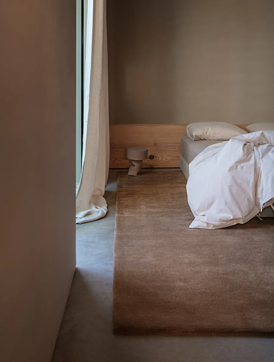 Earth Handtuft Tæppe, Golden Brown fra<Massimo Clearance