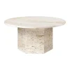 Epic Coffee Table Ø80 cm, travertine fra<GUBI
