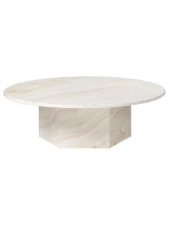 Epic Coffee Table Ø110 cm, travertine fra<GUBI Hot