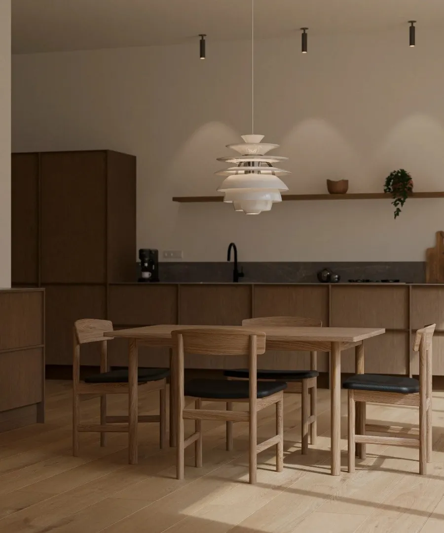 ESSENTIAL OAK spisebord 220x90 cm egetræsfinér, fra<Tablelab New