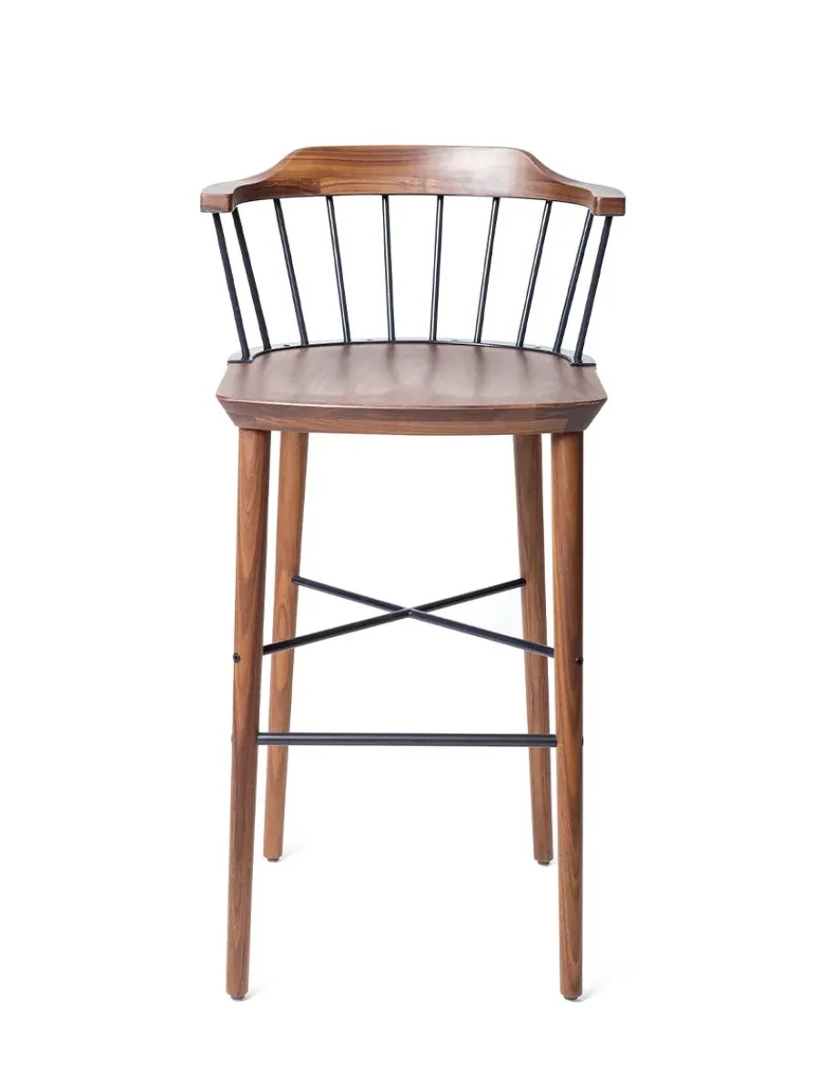 Exchange Bar Stool SH 75, walnut fra<Stellar Works
