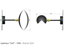 Eye Small Wall Lamp af Serge Mouille<Editions Serge Mouille Outlet