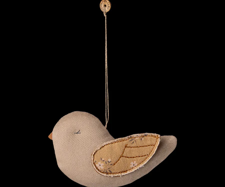 Fabric ornament, Fugl - Vinter hjerte<Maileg