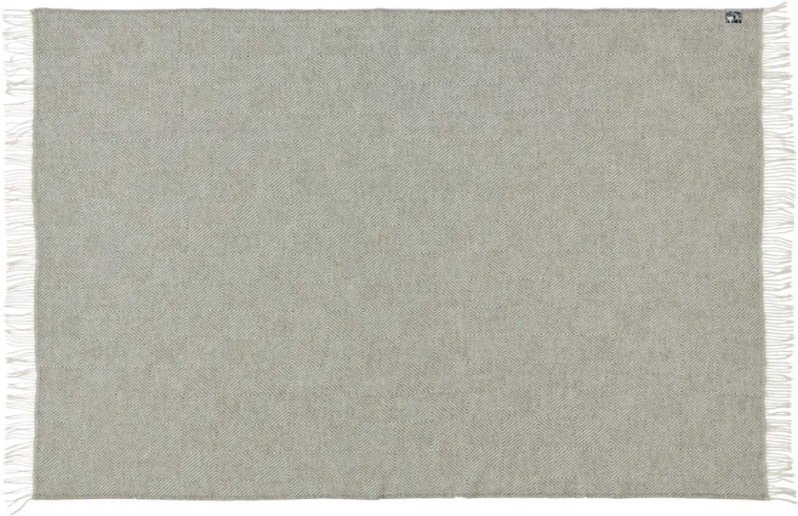 Fanø Plaid, ash brown fra<Silkeborg Uldspinderi Outlet