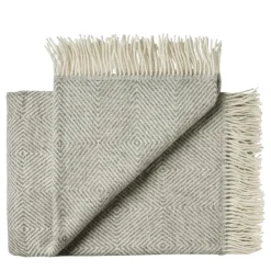 Fanø Plaid, birch sand fra<Silkeborg Uldspinderi