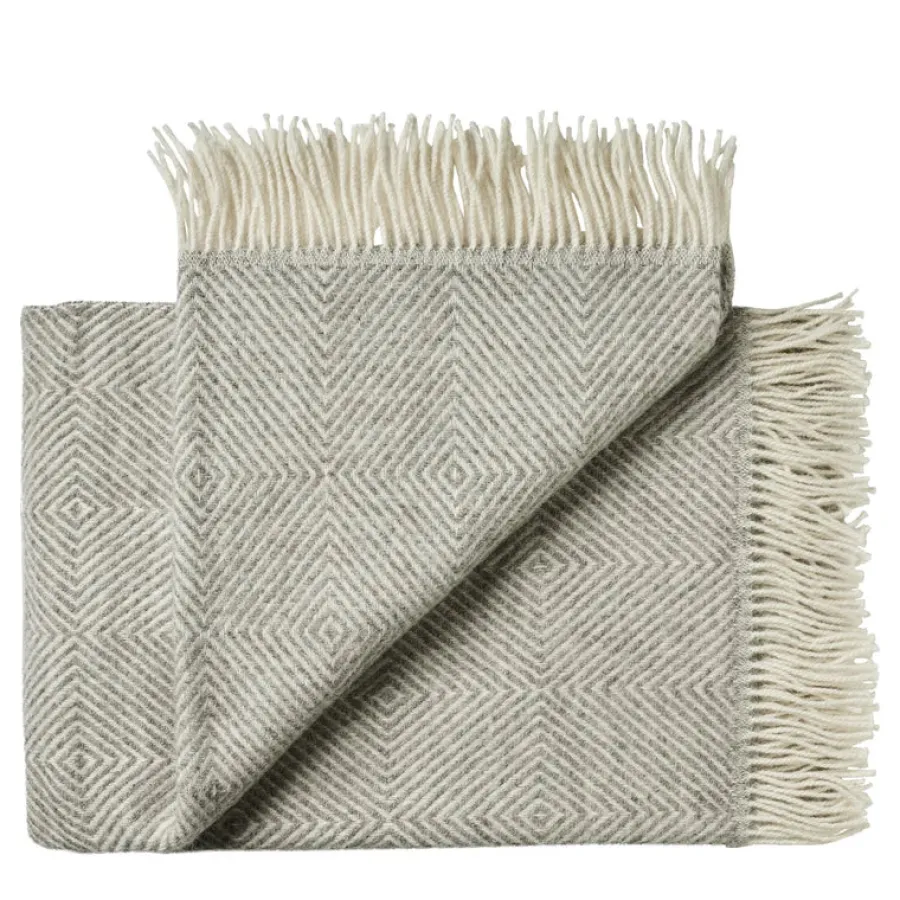 Fanø Plaid, birch sand fra<Silkeborg Uldspinderi