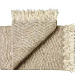 Fanø Plaid, pebbles beige fra<Silkeborg Uldspinderi Sale