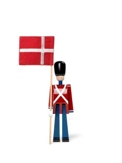 Fanebærer med tekstilflag, mini af<Kay Bojesen New