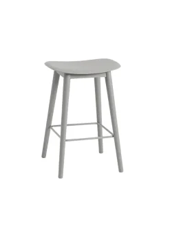 Fiber Bar Stool Wood fra<Muuto Discount