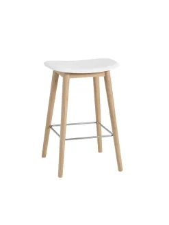 Fiber Bar Stool Wood fra<Muuto Discount