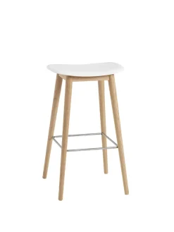 Fiber Bar Stool Wood fra<Muuto Discount