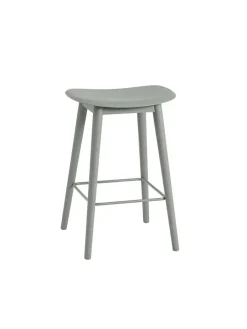 Fiber Bar Stool Wood fra<Muuto Discount