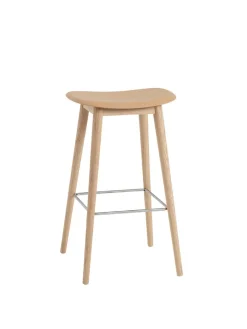 Fiber Bar Stool Wood fra<Muuto Discount