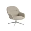Fiber Lounge Armchair, Ecriture 240 grå swivel base fra<Muuto Clearance
