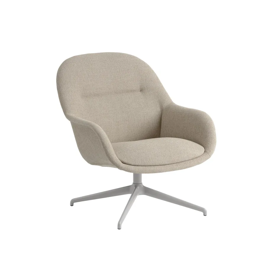 Fiber Lounge Armchair, Ecriture 240 grå swivel base fra<Muuto Clearance