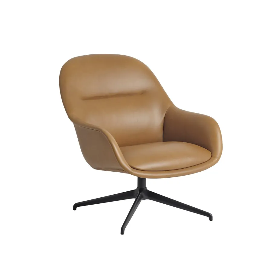 Fiber Lounge Armchair, Ecriture 240 grå swivel base fra<Muuto Clearance