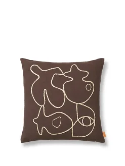 Figure Cushion, coffee/sand fra<Ferm Living Hot