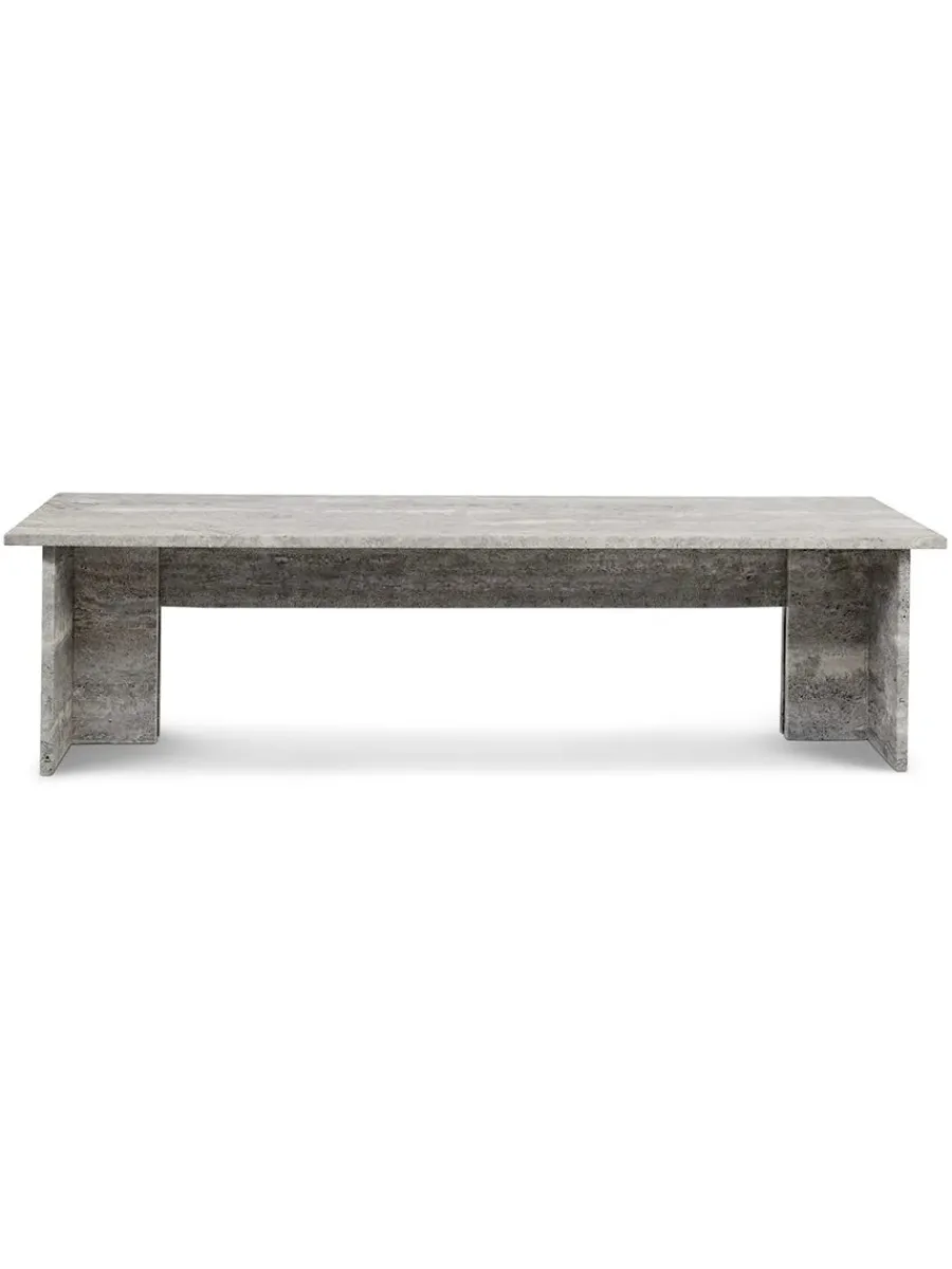 Fjer Sofabord 160 cm, travertin silver fra<Wabi Sabi Nordic Hot