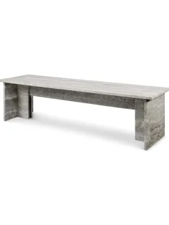 Fjer Sofabord 160 cm, travertin silver fra<Wabi Sabi Nordic Hot