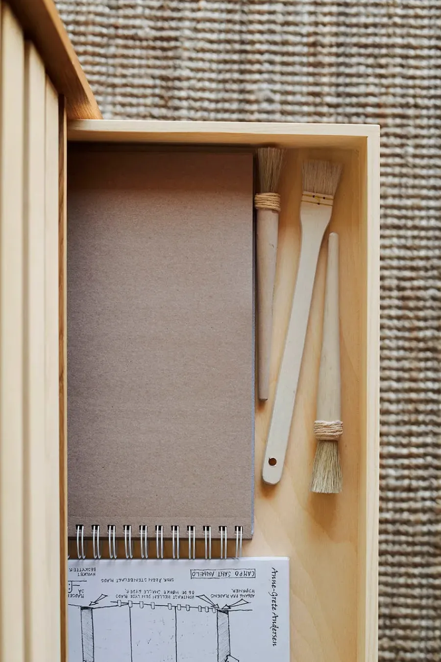 FK63 Reol med Skillevægge, oprejst fra<Carl Hansen & Søn