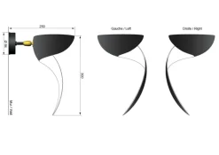 Flame Small Wall Lamp af Serge Mouille<Editions Serge Mouille Online