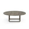Florence Sofabord Ø90, gris du marais/beige grey fra<New Works Online