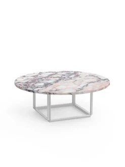 Florence Sofabord Ø90, gris du marais/beige grey fra<New Works Online