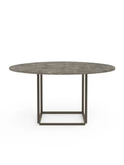 Florence Spisebord Ø145, gris du marais/beige grey fra<New Works Sale