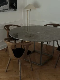 Florence spisebord Ø145, white viola fra<New Works Clearance